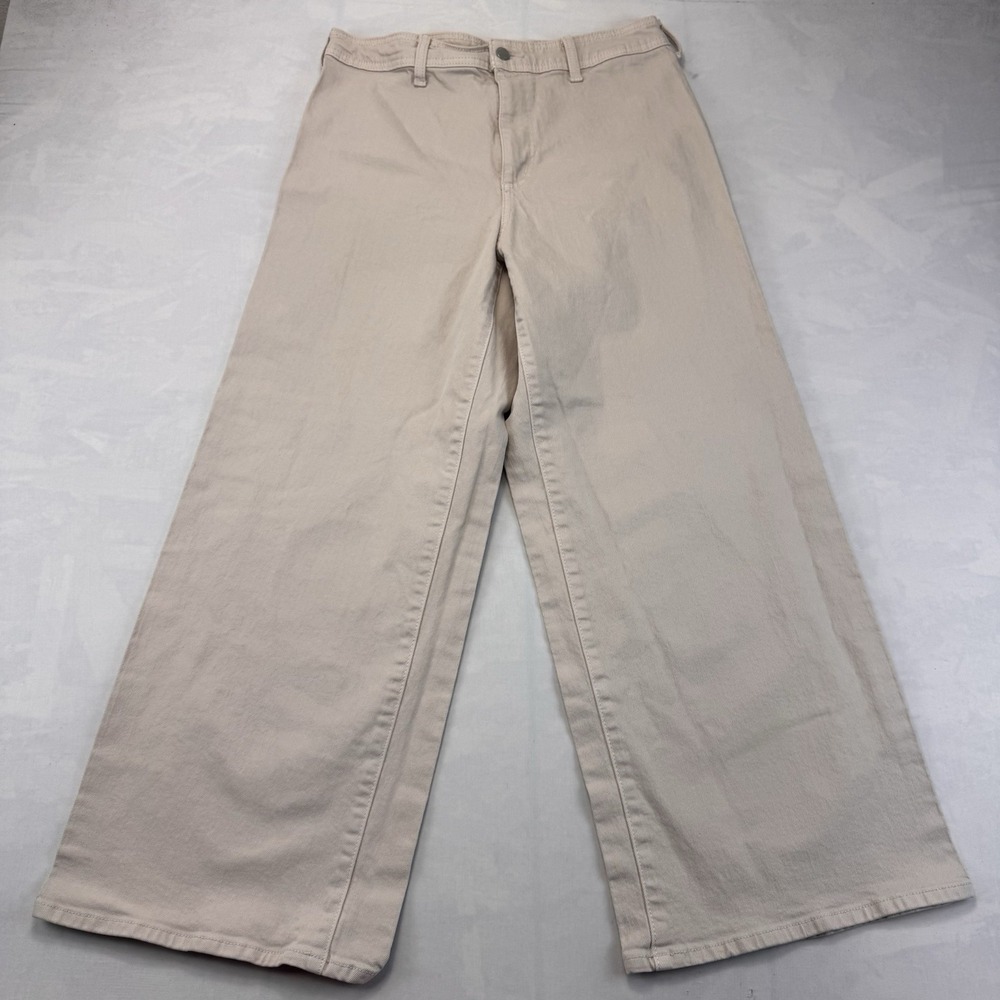 Universal Thread Womens 10 Beige Sailor High Rise Wide Leg Denim Jeans